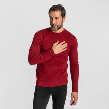 mens active sweater midweight color maroon