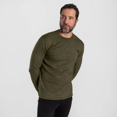mens adventure sweater midweight color green