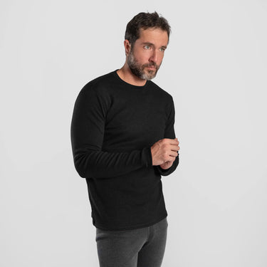 mens high performance sweater midweight color black