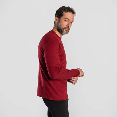 mens highly breathable sweater midweight color maroon